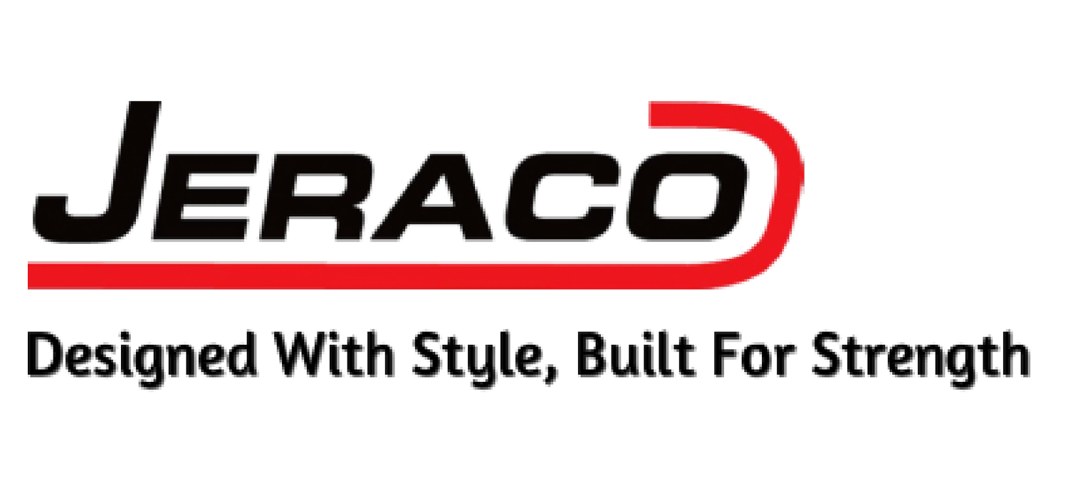 Jeraco, Designed With Style, Built For Strength - Logo