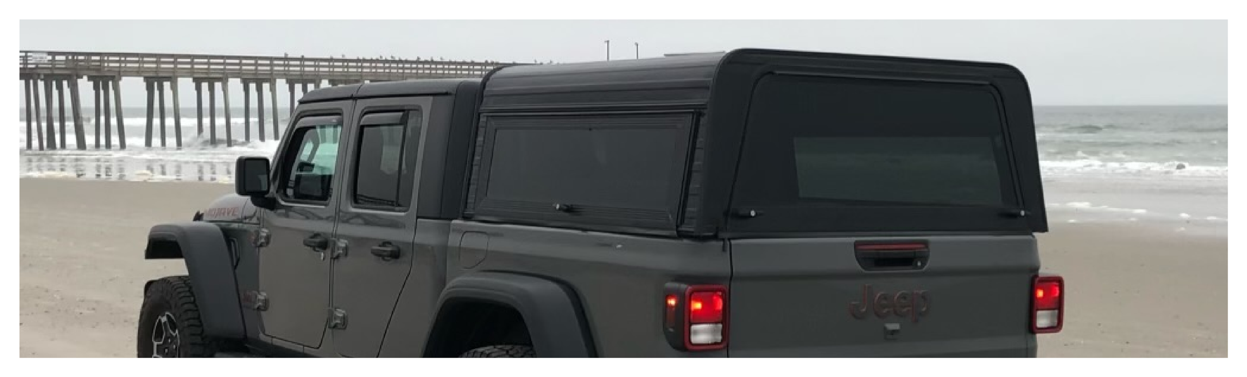 Gray Truck on the Beach